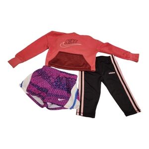 Nike Adidas Athletic 3T Girls Lot